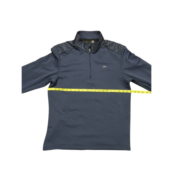 KJUS Caldera Half Zip Pullover Mens 54/XL Blue Stretch Shoulder Golf MSRP $199 - Picture 15 of 16